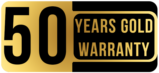 50 Years Gold Warranty