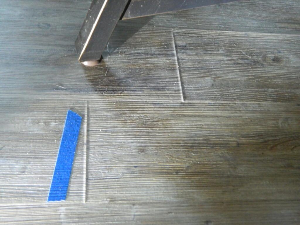 damage on floor