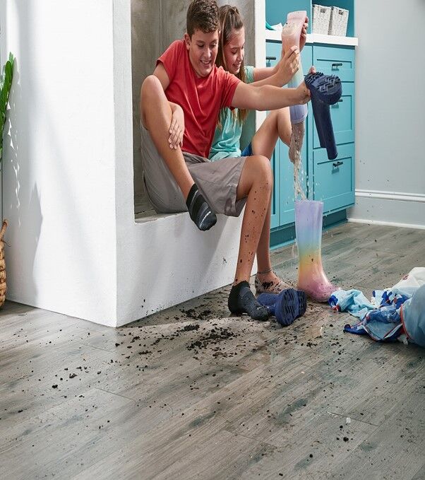 Thinking About SPC Flooring? Read This First 2 pic 1 kids dirt